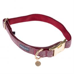 Nomad Tales Calma Halsband, burgundy - Größe  M: 34 - 55 cm Halsumfang, 20 mm breit