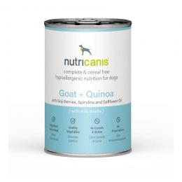 nutricanis 24 x 200 g nutricanis Ziege + Quinoa hypoallergenes Nassfutter Hund
