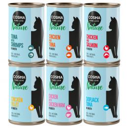 Angebot für Probiermix Cosma Nature - Mixpaket 4: 6 Sorten (6 x 140 g) - Kategorie Katze / Katzenfutter nass / Cosma Nature / Probierpakete.  Lieferzeit: 1-2 Tage -  jetzt kaufen.