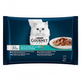 Angebot für Probierpaket Gourmet Perle 4 x 85 g - Mixpaket 4 (4 Sorten Delikatessen aus dem Meer) - Kategorie Katze / Katzenfutter nass / Gourmet Perle/Soup / Gourmet Spezialitäten Probierpakete.  Lieferzeit: 1-2 Tage -  jetzt kaufen.