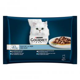 Angebot für Probierpaket Gourmet Perle 4 x 85 g - Mixpaket 5 (4 Sorten Duo aus dem Meer) - Kategorie Katze / Katzenfutter nass / Gourmet Perle/Soup / Gourmet Spezialitäten Probierpakete.  Lieferzeit: 1-2 Tage -  jetzt kaufen.