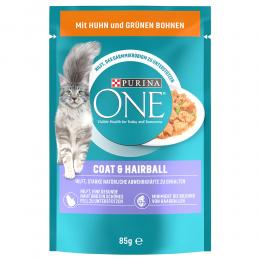 Angebot für PURINA ONE Coat & Hairball - Sparpaket: mit Huhn & grünen Bohnen (52 x 85 g) - Kategorie Katze / Katzenfutter nass / PURINA ONE / Adult.  Lieferzeit: 1-2 Tage -  jetzt kaufen.