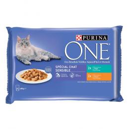Angebot für PURINA ONE Junior 4 x 85 g - Sensitive Huhn und Thunfisch - Kategorie Katze / Katzenfutter nass / PURINA ONE / Junior.  Lieferzeit: 1-2 Tage -  jetzt kaufen.