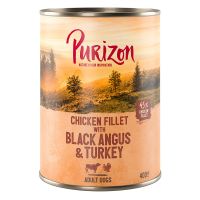 Purizon Adult 6 x 400 g - Hühnerfilet mit Lachs mit Spinat & Kokos