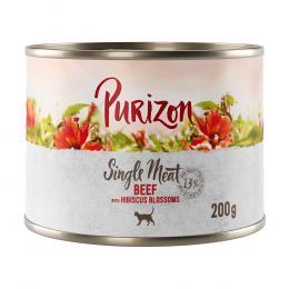 Angebot für Purizon Single Meat 12 x 200 g - Rind mit Hibiskusblüten - Kategorie Katze / Katzenfutter nass / Purizon / Sparpakete.  Lieferzeit: 1-2 Tage -  jetzt kaufen.