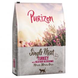 Angebot für Purizon Single Meat Pute mit Heidekrautblüten - 2,5 kg - Kategorie Katze / Katzenfutter trocken / Purizon / Adult.  Lieferzeit: 1-2 Tage -  jetzt kaufen.