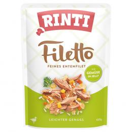 RINTI Filetto Pouch in Jelly 24 x 100 g - Ente mit Gemüse