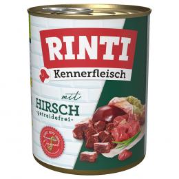 Angebot für RINTI Kennerfleisch 6 x 800 g - Hirsch - Kategorie Hund / Hundefutter nass / RINTI / RINTI Kennerfleisch.  Lieferzeit: 1-2 Tage -  jetzt kaufen.