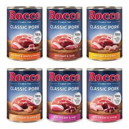 Angebot für Rocco Classic & Mealtime zum Probierpreis! - Schwein-Mix: Rind/Lamm, Huhn/Pute, Huhn/Kalb, Rind/Geflügelherzen, Huhn/Lachs, Rind/Huhn - Kategorie Hund / Hundefutter nass / Rocco / Aktionen.  Lieferzeit: 1-2 Tage -  jetzt kaufen.