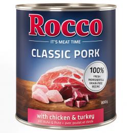 Angebot für Rocco Classic Pork 6 x 800 g Huhn & Pute - Kategorie Hund / Hundefutter nass / Rocco / Rocco Classic Pork.  Lieferzeit: 1-2 Tage -  jetzt kaufen.