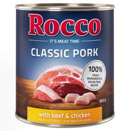 Angebot für Rocco Classic Pork 6 x 800 g Rind & Huhn - Kategorie Hund / Hundefutter nass / Rocco / Rocco Classic Pork.  Lieferzeit: 1-2 Tage -  jetzt kaufen.