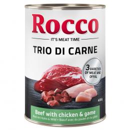 Angebot für Rocco Classic Trio di Carne - 6 x 400 g - Rind, Huhn & Wild - Kategorie Hund / Hundefutter nass / Rocco / Rocco Trio di Carne.  Lieferzeit: 1-2 Tage -  jetzt kaufen.