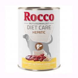 Angebot für Rocco Diet Care Hepatic Huhn mit Haferflocken & Hüttenkäse 400g  6 x 400 g - Kategorie Diätfutter / Diätfutter Hund / Rocco Diet Care / Leber.  Lieferzeit: 1-2 Tage -  jetzt kaufen.