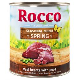 Angebot für Rocco Frühlings-Menü Kalbsherzen mit Erbsen - 6 x 800 g - Kategorie Hund / Hundefutter nass / Rocco / Rocco Saison Menu.  Lieferzeit: 1-2 Tage -  jetzt kaufen.