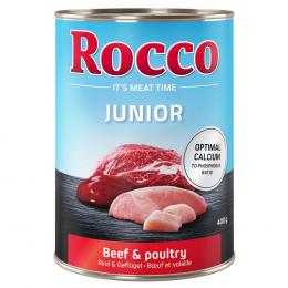 Rocco Junior 6 x 400 g - Geflügel mit Rind