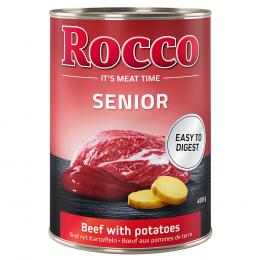Angebot für Rocco Senior 6 x 400 g zum Probierpreis! - Rind mit Kartoffeln - Kategorie Hund / Hundefutter nass / Rocco / Aktionen.  Lieferzeit: 1-2 Tage -  jetzt kaufen.