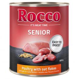 Angebot für Rocco Senior 6 x 800 g - Geflügel & Haferflocken - Kategorie Hund / Hundefutter nass / Rocco / Rocco Senior.  Lieferzeit: 1-2 Tage -  jetzt kaufen.