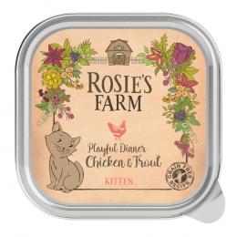 Rosie's Farm 16 x 100 g zum Sonderpreis! - Kitten: Huhn & Forelle