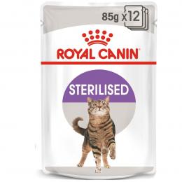 ROYAL CANIN STERILISED Nassfutter in Gelee für kastrierte Katzen 48x85g