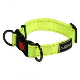 Rukka® Bliss Neon Halsband, gelb - Größe S: 30 - 40 cm Halsumfang, 20 mm breit