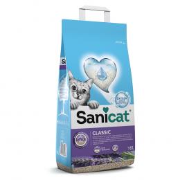 Sanicat Classic Lavendel Katzenstreu -Sparpaket 2 x 16 l