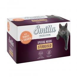 Angebot für Smilla Sterilised Schale 6 x 100 g - Pute mit Lachs - Kategorie Katze / Katzenfutter nass / Smilla / Smilla Bowl Schale 6 x 100 g.  Lieferzeit: 1-2 Tage -  jetzt kaufen.