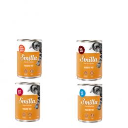 Angebot für Smilla Töpfchen Probiermix - 6 x 400 g Geflügel mit: Geflügelherzen, Lamm, Rind, Fisch - Kategorie Katze / Katzenfutter nass / Smilla / Smilla Probierpakete.  Lieferzeit: 1-2 Tage -  jetzt kaufen.