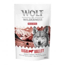 Angebot für Sparpaket 3 x 180 g: Wolf of Wilderness Snack - Wild Bites - High Valley - Rind (Monoprotein) - Kategorie Hund / Hundesnacks / Wolf of Wilderness / Wild Bites.  Lieferzeit: 1-2 Tage -  jetzt kaufen.