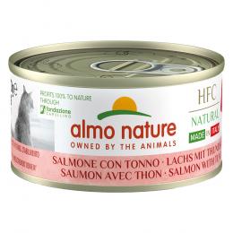 Sparpaket Almo Nature HFC Natural Made in Italy 12 x 70 g - Lachs und Thunfisch