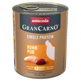 Angebot für Sparpaket animonda GranCarno Adult Single Protein 24 x 800 g - Huhn Pur - Kategorie Hund / Hundefutter nass / animonda / GranCarno Single Protein.  Lieferzeit: 1-2 Tage -  jetzt kaufen.