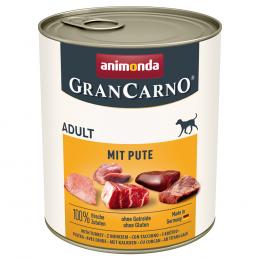 Angebot für Sparpaket animonda GranCarno Original 12 x 800 g - mit Pute - Kategorie Hund / Hundefutter nass / animonda / GranCarno.  Lieferzeit: 1-2 Tage -  jetzt kaufen.