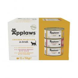 Sparpaket Applaws in Brühe 24 x 156 g - Mixpaket Huhn (3 Sorten)