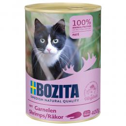 Angebot für Sparpaket Bozita 12 x 400 g - Garnelen Pate - Kategorie Katze / Katzenfutter nass / Bozita / Dose.  Lieferzeit: 1-2 Tage -  jetzt kaufen.