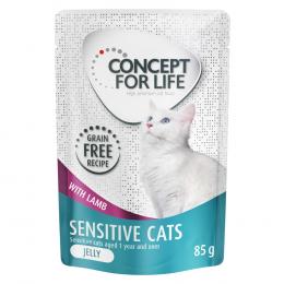 Angebot für Sparpaket Concept for Life getreidefrei 48 x 85 g - Sensitive Cats Lamm - in Gelee - Kategorie Katze / Katzenfutter nass / Concept for Life / Concept for Life Sparpakete.  Lieferzeit: 1-2 Tage -  jetzt kaufen.