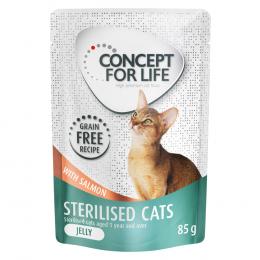 Angebot für Sparpaket Concept for Life getreidefrei 48 x 85 g - Sterilised Cats Lachs - in Gelee - Kategorie Katze / Katzenfutter nass / Concept for Life / Concept for Life Sparpakete.  Lieferzeit: 1-2 Tage -  jetzt kaufen.