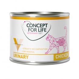 Angebot für Sparpaket Concept for Life Veterinary Diet 24 x 200 g /185 g   - Urinary Huhn (24 x 200 g) - Kategorie Katze / Katzenfutter nass / Concept for Life / Concept for Life Sparpakete.  Lieferzeit: 1-2 Tage -  jetzt kaufen.