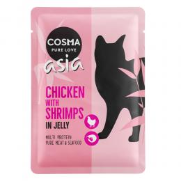 Angebot für Sparpaket Cosma Asia Frischebeutel 24 x 100 g - Huhn & Shrimps - Kategorie Katze / Katzenfutter nass / Cosma / Cosma Asia.  Lieferzeit: 1-2 Tage -  jetzt kaufen.