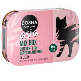 Angebot für Sparpaket Cosma Asia in Jelly 24 x 170 g - Mixpaket 2 (5 Sorten) - Kategorie Katze / Katzenfutter nass / Cosma / Cosma Asia.  Lieferzeit: 1-2 Tage -  jetzt kaufen.