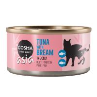 Angebot für Sparpaket Cosma Asia in Jelly 24 x 170 g - Thunfisch & Brasse - Kategorie Katze / Katzenfutter nass / Cosma / Cosma Asia.  Lieferzeit: 1-2 Tage -  jetzt kaufen.