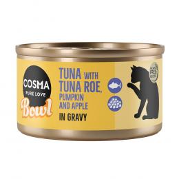 Angebot für Sparpaket Cosma Bowl 24 x 80 g - Thunfisch mit Thunfischrogen - Kategorie Katze / Katzenfutter nass / Cosma / Cosma Bowl.  Lieferzeit: 1-2 Tage -  jetzt kaufen.