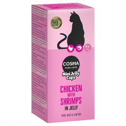 Angebot für Sparpaket Cosma Mini Jelly Cups 12 x 25 g  - Hühnchen/Shrimps - Kategorie Katze / Katzensnacks / Cosma / Cosma Mini Jelly Cups.  Lieferzeit: 1-2 Tage -  jetzt kaufen.