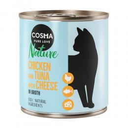 Angebot für Sparpaket Cosma Nature 24 x 280 g - Hühnchen & Thunfisch mit Käse - Kategorie Katze / Katzenfutter nass / Cosma Nature / Nature.  Lieferzeit: 1-2 Tage -  jetzt kaufen.