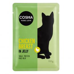 Angebot für Sparpaket Cosma Original Frischebeutel 24 x 100 g  - Hühnchenbrust - Kategorie Katze / Katzenfutter nass / Cosma / Cosma Original.  Lieferzeit: 1-2 Tage -  jetzt kaufen.