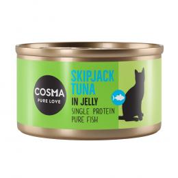 Angebot für Sparpaket Cosma Original in Jelly 24 x 85 g - Skipjack Thunfisch - Kategorie Katze / Katzenfutter nass / Cosma / Cosma Original.  Lieferzeit: 1-2 Tage -  jetzt kaufen.