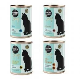 Angebot für Sparpaket Cosma Soup 12 x 100 g - Mixpaket 1 (4 Sorten) - Kategorie Katze / Getreidefreies Katzenfutter / Cosma / Nassfutter.  Lieferzeit: 1-2 Tage -  jetzt kaufen.