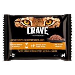 Angebot für Sparpaket Crave Pouch Multipack 44 x 85 g - Pastete mit Huhn & Truthahn - Kategorie Katze / Katzenfutter nass / Crave / -.  Lieferzeit: 1-2 Tage -  jetzt kaufen.