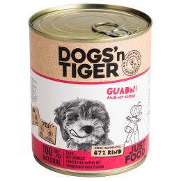 Angebot für Sparpaket Dogs'n Tiger Adult 12 x 800 g - Rind & Kürbis - Kategorie Hund / Hundefutter nass / Dogs'n Tiger / -.  Lieferzeit: 1-2 Tage -  jetzt kaufen.