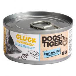 Angebot für Sparpaket Dogs'n Tiger Cat Filet 24 x 70 g - Hühnchen- & Lachsfilet - Kategorie Katze / Katzenfutter nass / Dogs'n Tiger / -.  Lieferzeit: 1-2 Tage -  jetzt kaufen.