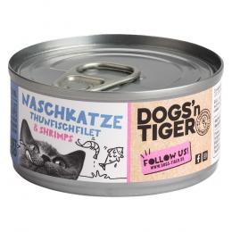 Angebot für Sparpaket Dogs'n Tiger Cat Filet 24 x 70 g - Thunfischfilet & Shrimps - Kategorie Katze / Katzenfutter nass / Dogs'n Tiger / -.  Lieferzeit: 1-2 Tage -  jetzt kaufen.