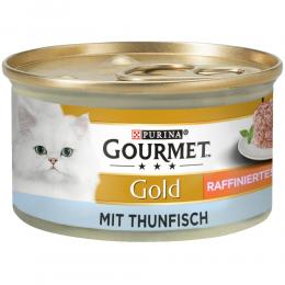 Sparpaket Gourmet Gold Raffiniertes Ragout 24 x 85 g - Mixpaket (Huhn & Thunfisch)